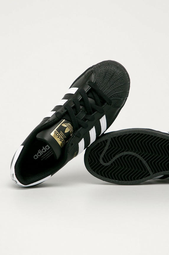 Kožne tenisice adidas Originals Superstar EF5398 crna