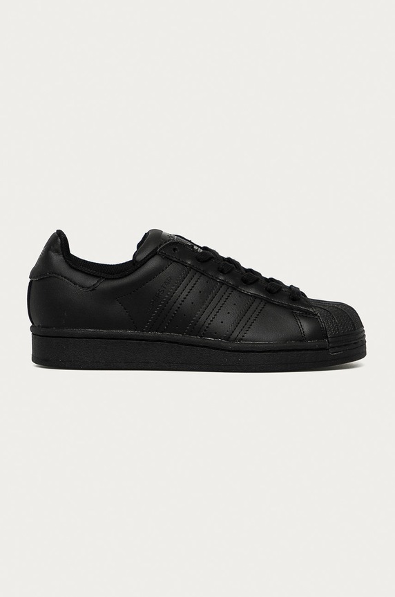 adidas Originals - Buty Superstar imitacja skóry licowej czarny FU7713