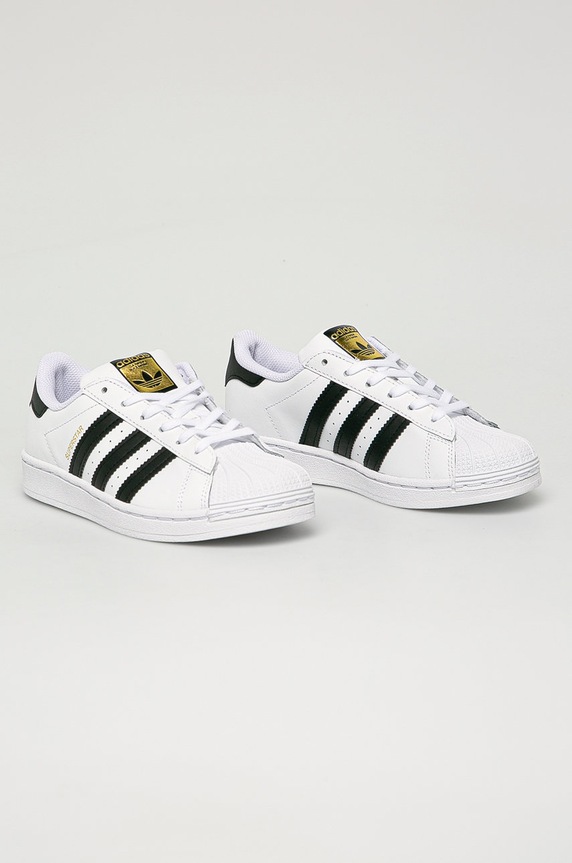 adidas Originals - Dětské kožené boty Superstar FU7714 FU7714 bílá AW25