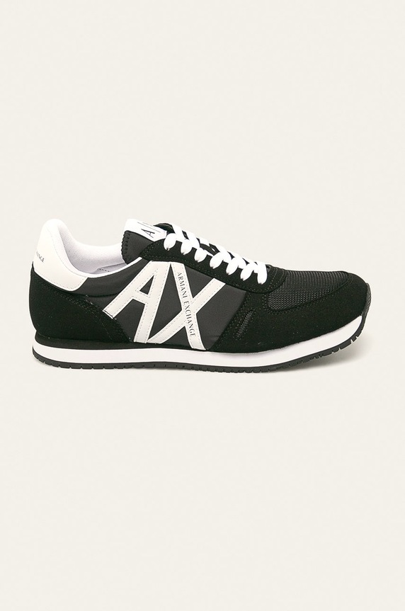 Armani Exchange – Buty imitacja skóry licowej czarny XUX017.XCC68