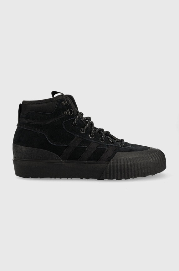 adidas Originals velúr sportcipő velúr bőr fekete FV5130