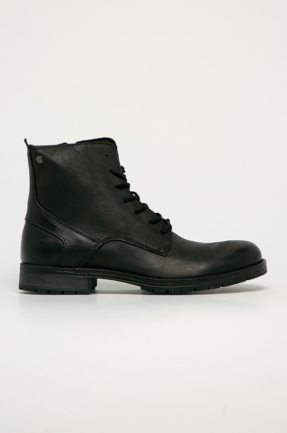 Jack & Jones buty skórzane JFWORCA skóra licowa czarny 12159497