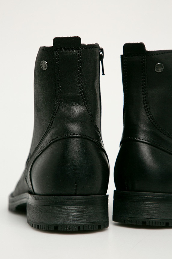 Obuwie Jack & Jones buty skórzane JFWORCA 12159497 czarny