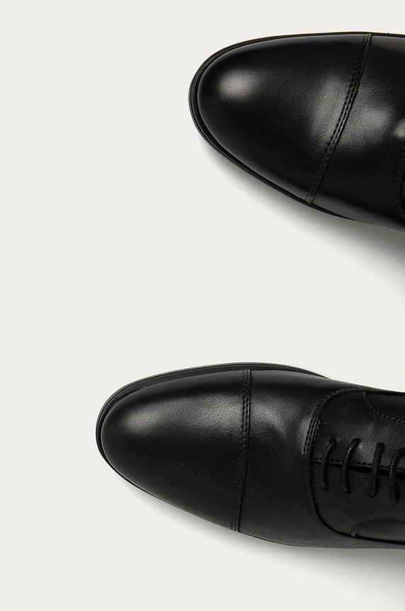 Jack & Jones - Kožené polobotky 12160987 černá