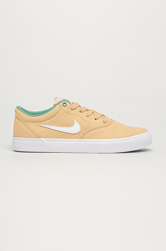 Nike Sportswear - Buty SB Charge Canvas imitacja skóry licowej beżowy CD6279