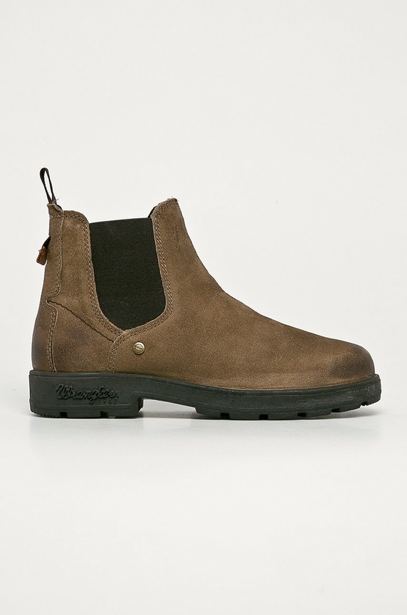 Wrangler - Botine din piele intoarsa casual bej WM02051A