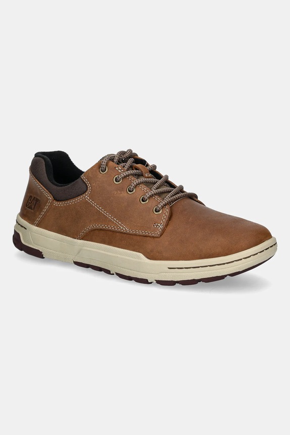 CAT Footwear - Δερμάτινα κλειστά παπούτσια Colfax λείο δέρμα καφέ P716677