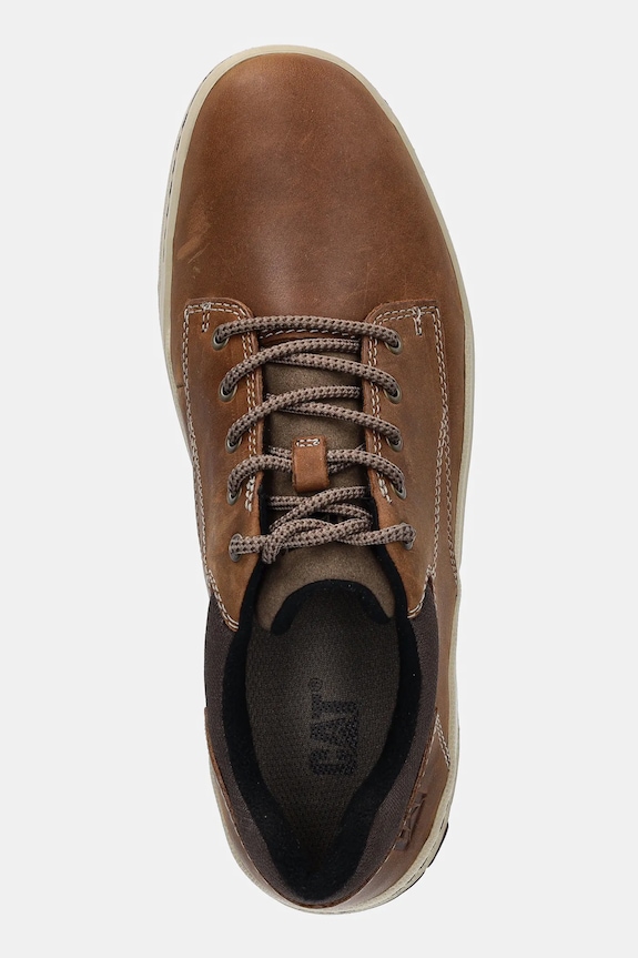 CAT Footwear - Δερμάτινα κλειστά παπούτσια Colfax καφέ P716677
