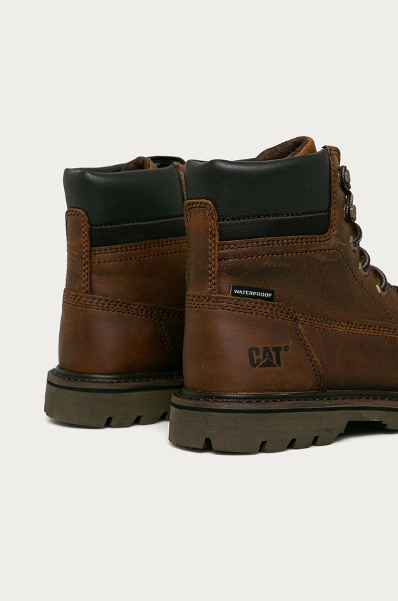 Încălțăminte CAT Footwear ghete de piele Deplete P721722.CAT maro
