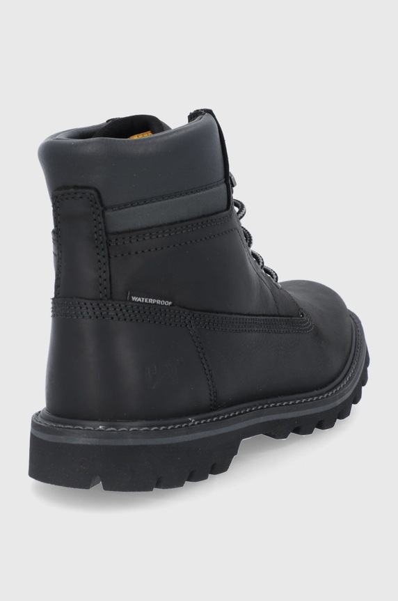 Încălțăminte CAT Footwear bocanci de piele P721724.CAT negru