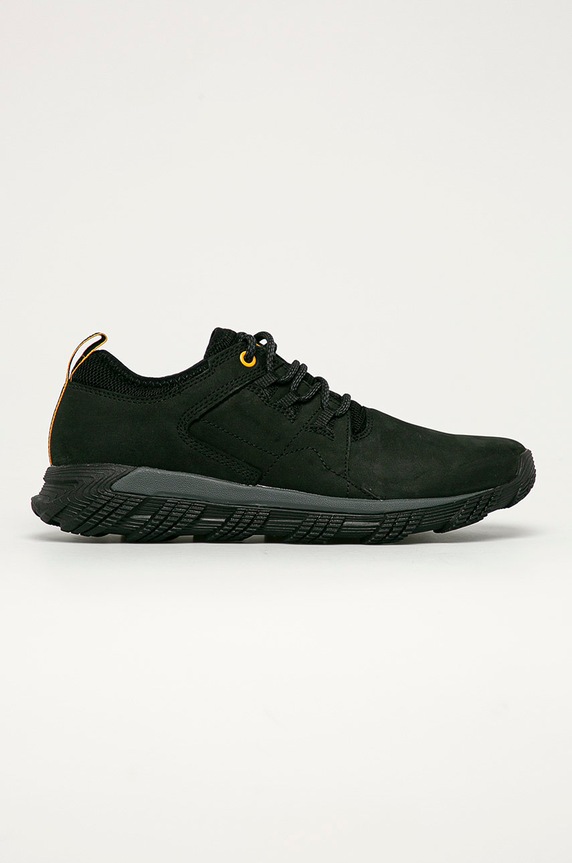 CAT Footwear - Buty skórzane Electroplate nieocieplane czarny P723551