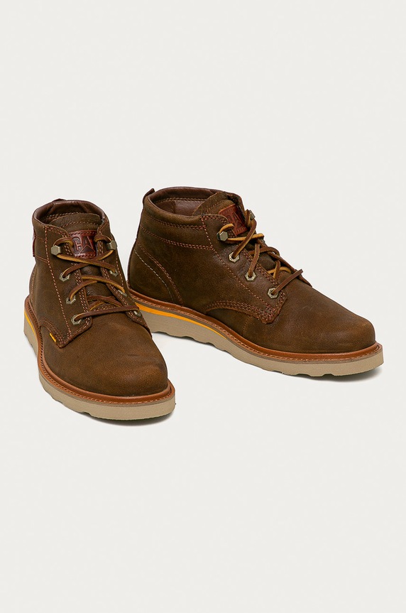 CAT Footwear - Buty skórzane Jackson P724712 brązowy AW20