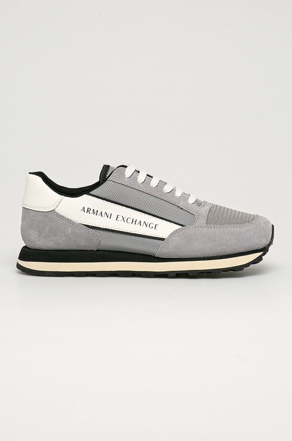 Armani Exchange – Buty tekstylny szary XUX083.XV263