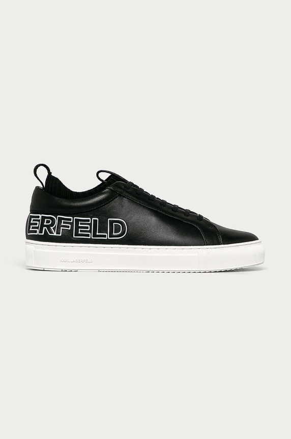 Karl Lagerfeld - Topánky usňová koža čierna KL51026.000