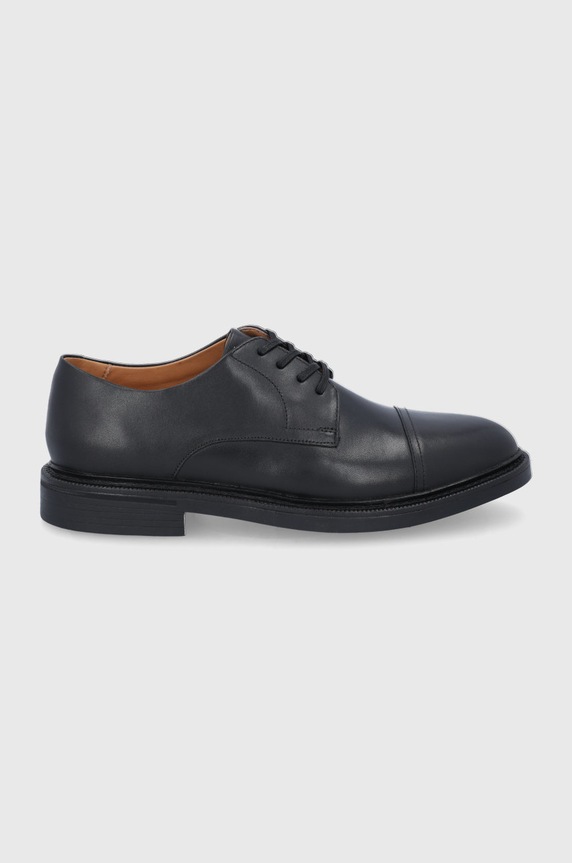 Polo Ralph Lauren Półbuty skórzane 803759456002 eleganckie czarny 803759456002