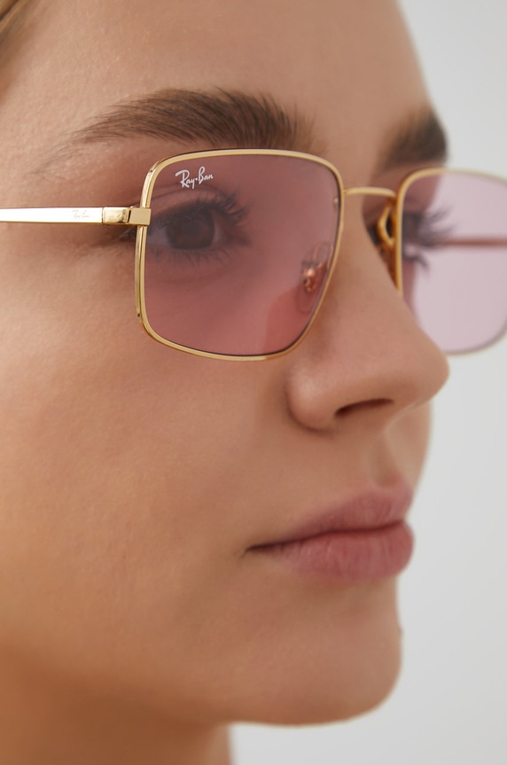 Ray-Ban - Okulary RB3669 0RB3669.001/Q3.55 złoty