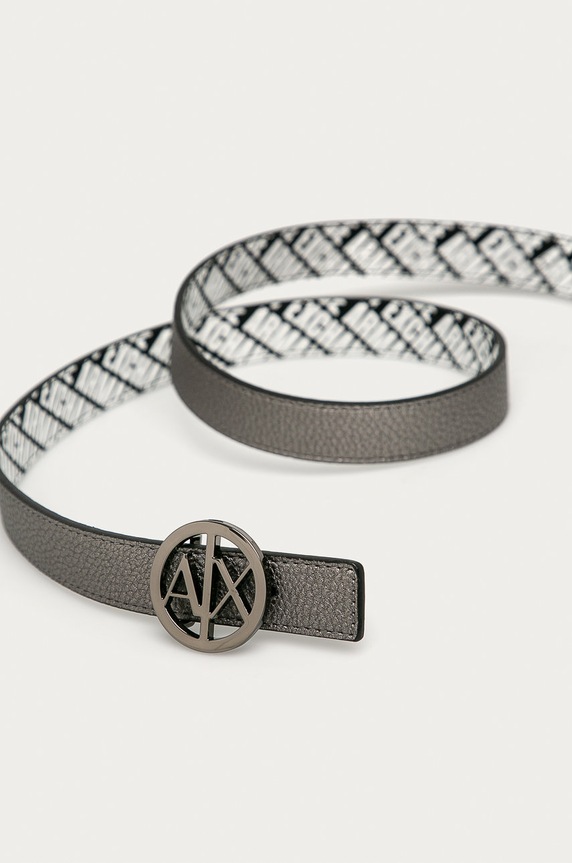 Armani Exchange - Pasek dwustronny 941118.0A877 szary AA00