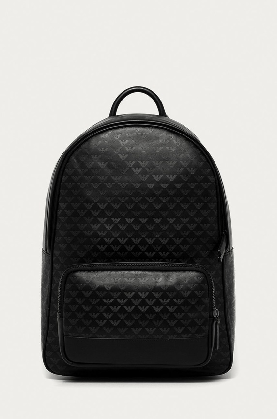 Emporio Armani - Ghiozdan de piele incape in A4 negru Y4O250.YTO2J