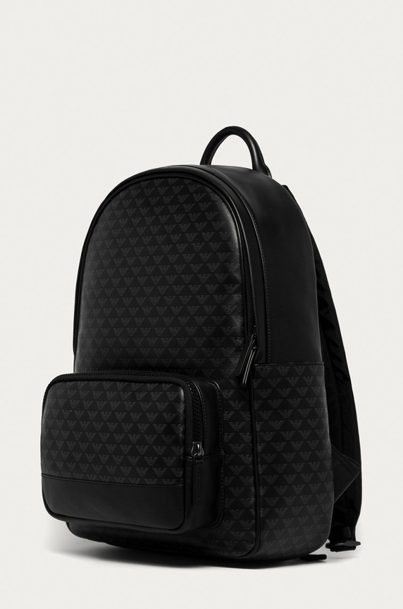 Emporio Armani - Ghiozdan de piele Y4O250.YTO2J negru AA00