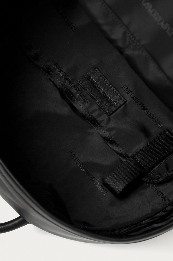 Emporio Armani - Ghiozdan de piele negru Y4O250.YTO2J