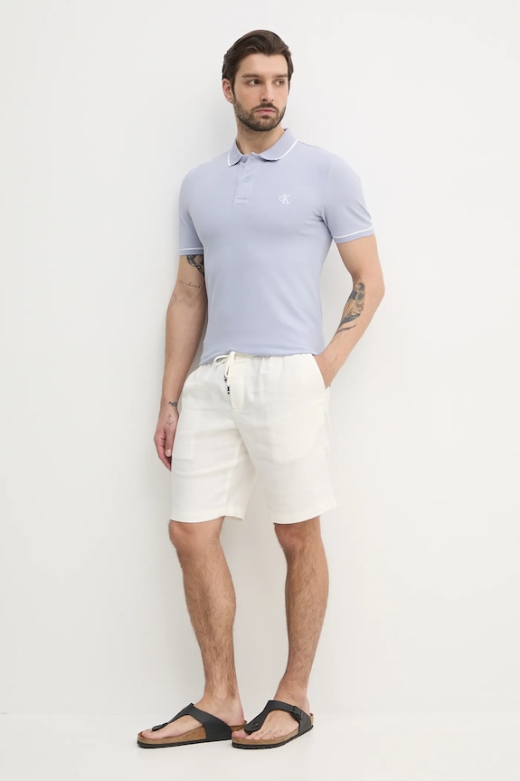 Calvin Klein Jeans tricou polo J30J315603 albastru AA00