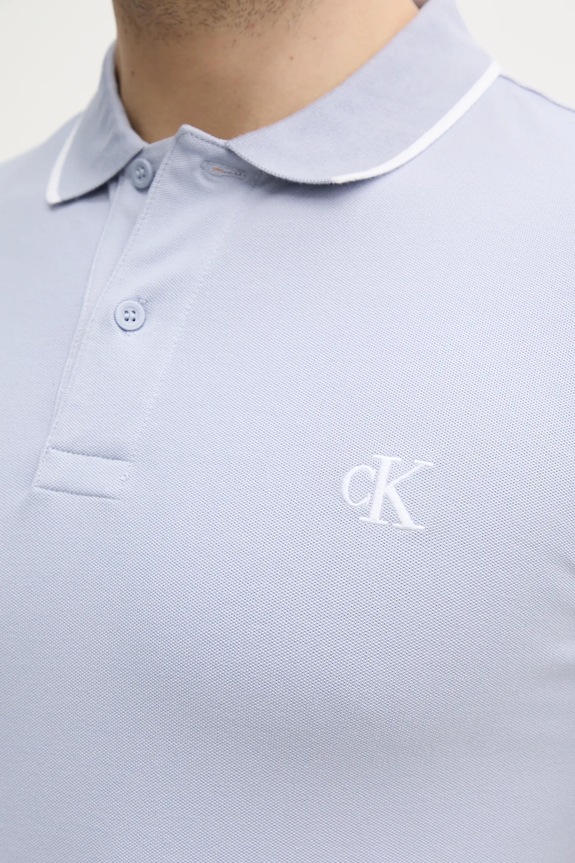 Calvin Klein Jeans tricou polo J30J315603 albastru