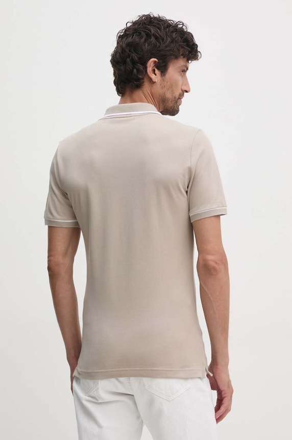Дрехи Тениска с яка Calvin Klein Jeans J30J315603 бежов
