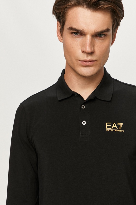 EA7 Emporio Armani - Tričko s dlhým rukávom čierna 8NPF05.PJM5Z
