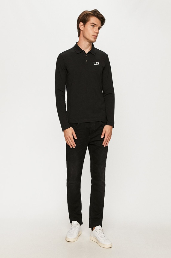 EA7 Emporio Armani - Longsleeve 8NPF05.PJM5Z 8NPF05.PJM5Z czarny SS24