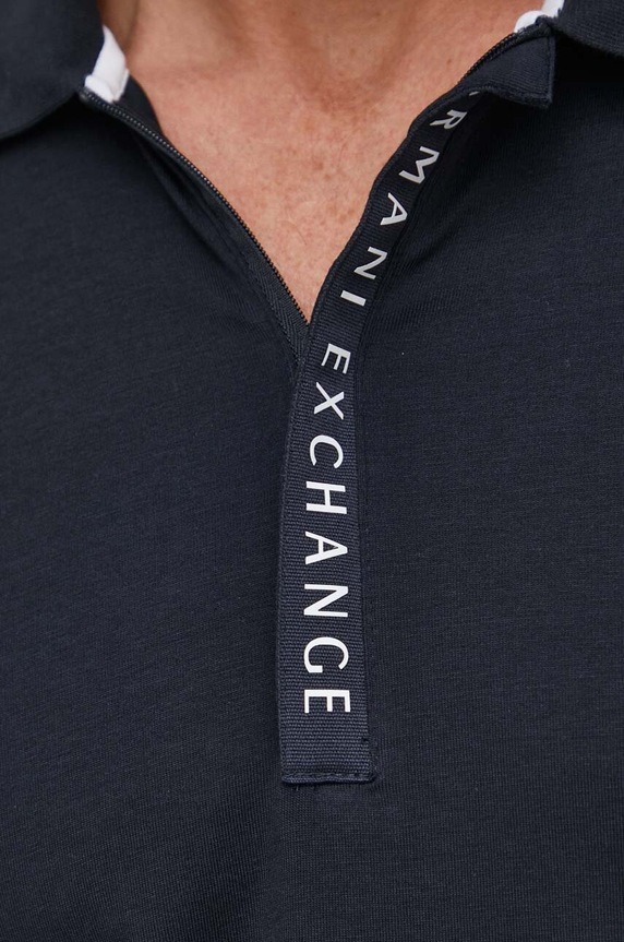 Armani Exchange poló 8NZF71.ZJH2Z sötétkék