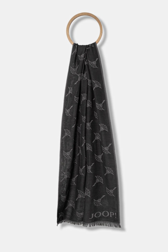 Joop! esarfa din amestec de lana cu modele gri 30022560