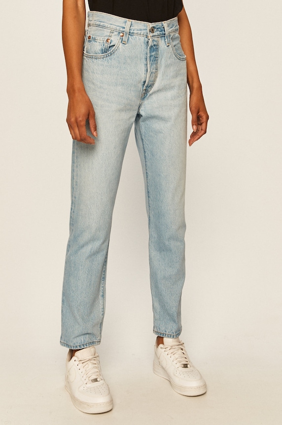 Levi's - Jeansy 501 Crop niebieski 36200.0124