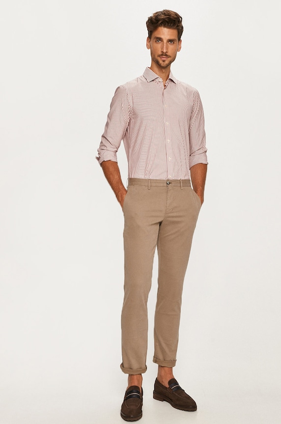 Tommy Hilfiger - Kalhoty MW0MW13827 béžová AW20