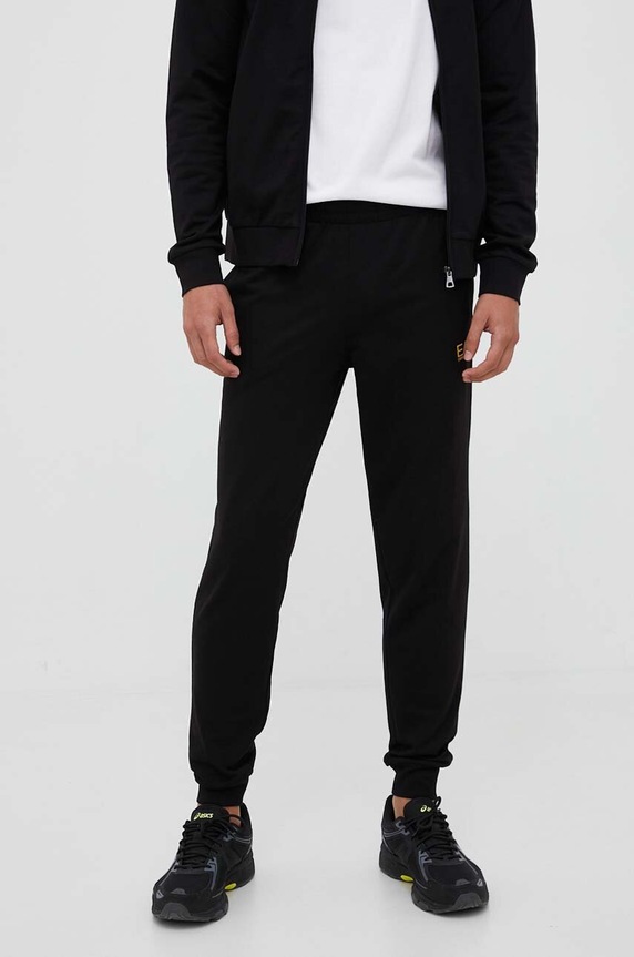 EA7 Emporio Armani dres bawełniany czarny 8NPV51.PJ05Z