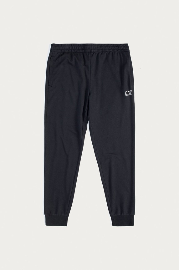 Pamučni donji dio trenirke EA7 Emporio Armani pletivo mornarsko plava 8NPP53.PJ05Z