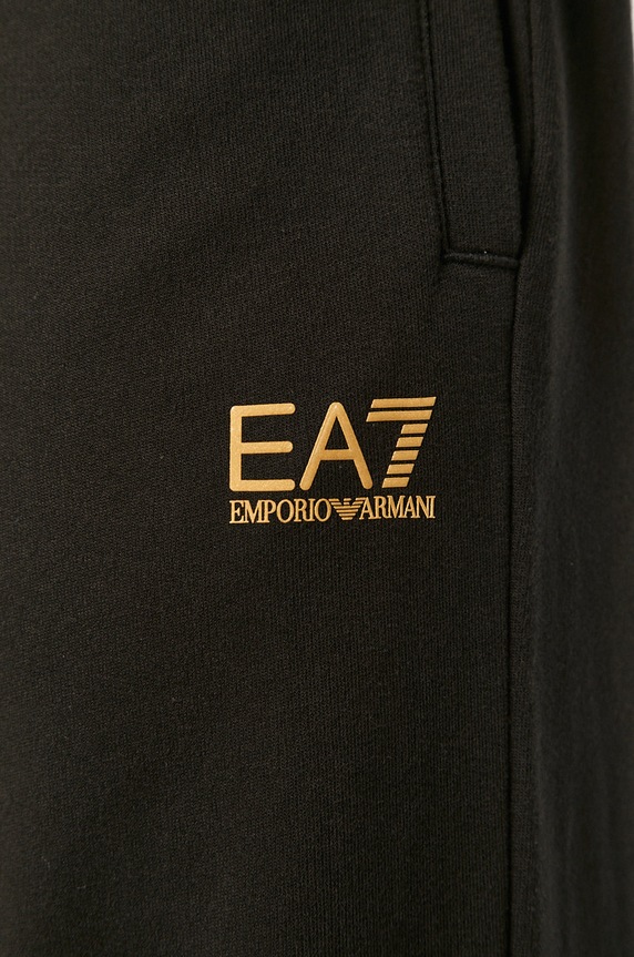 EA7 Emporio Armani spodnie dresowe bawełniane czarny 8NPP53.PJ05Z