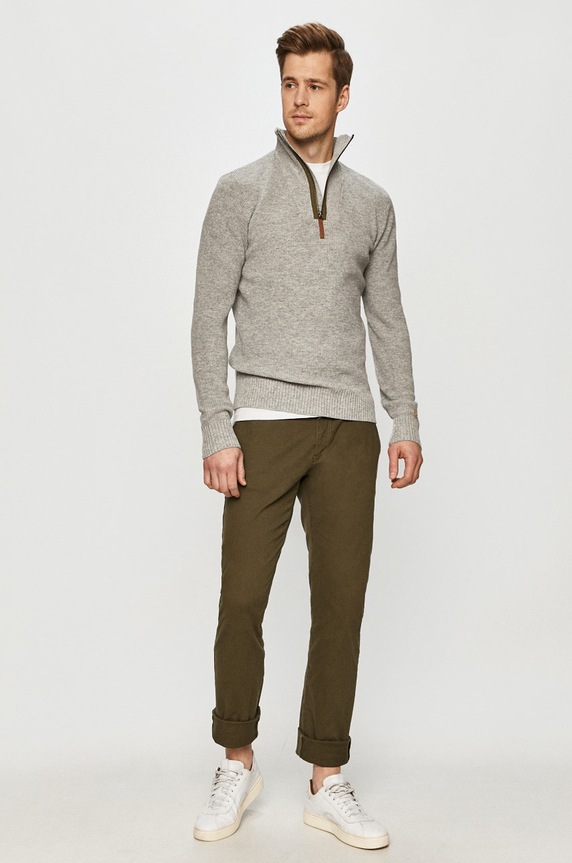 Tom Tailor Denim - Spodnie 1021915 zielony AW20