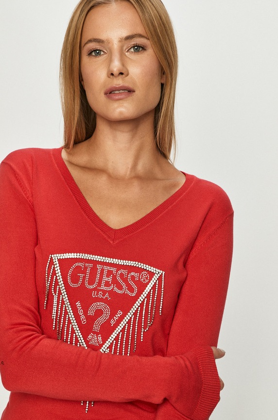 Guess Jeans - Свитер красный W0BR0D.Z2NQ0