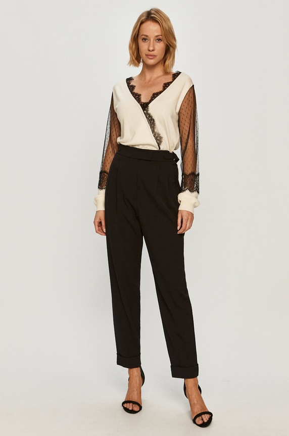 Twinset - Sweter 202TP3381.S12687 beżowy AW20