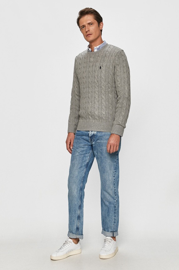 Svetr Polo Ralph Lauren 710775885013 šedá AW20
