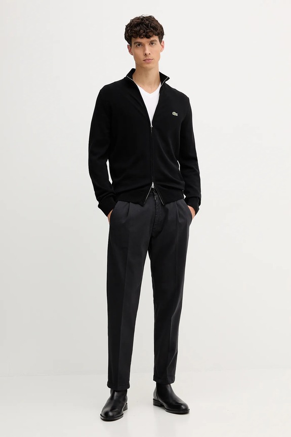 Lacoste cardigan AH1957 negru SS26