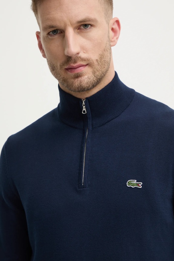 Πουλόβερ Lacoste σκούρο μπλε AH1980