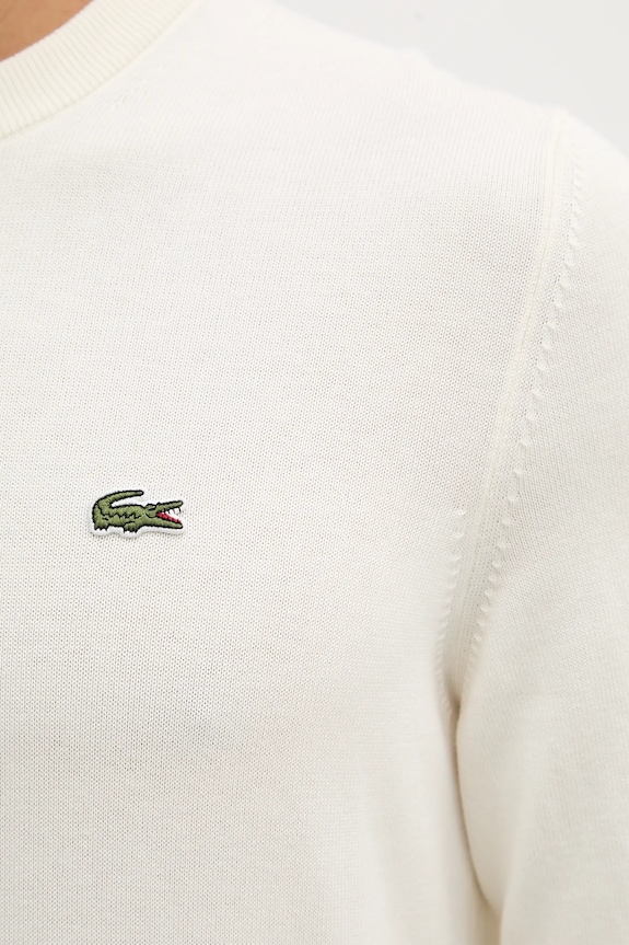 Lacoste sveter pánsky bavlnený AH1985 béžová