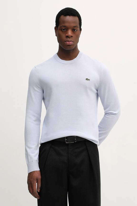 Lacoste pulover din bumbac bărbătesc albastru AH1985