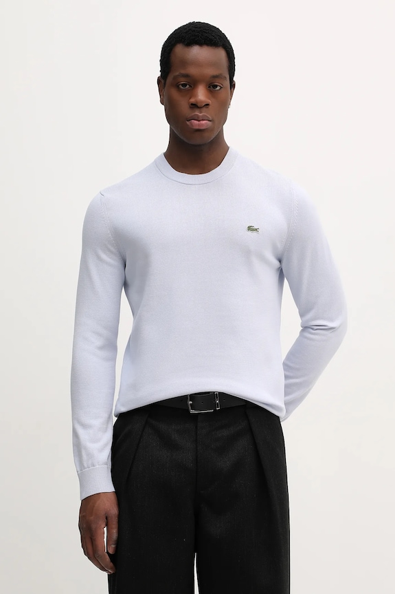 Lacoste pulover din bumbac bărbătesc albastru AH1985