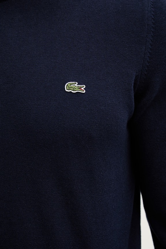 Lacoste pulover din bumbac bărbătesc AH1985 bleumarin