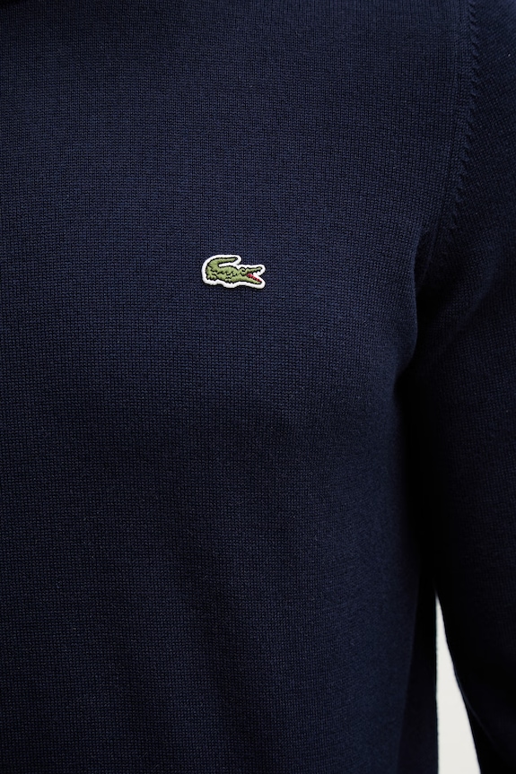 Lacoste pulover din bumbac bărbătesc AH1985 bleumarin