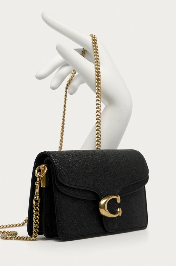 Coach - Torebka skórzana 76197 76197 czarny AA00