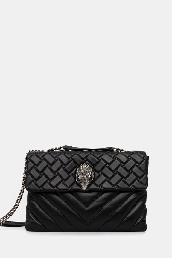Kurt Geiger London - Torebka skórzana skóra licowa czarny 1100500109.00