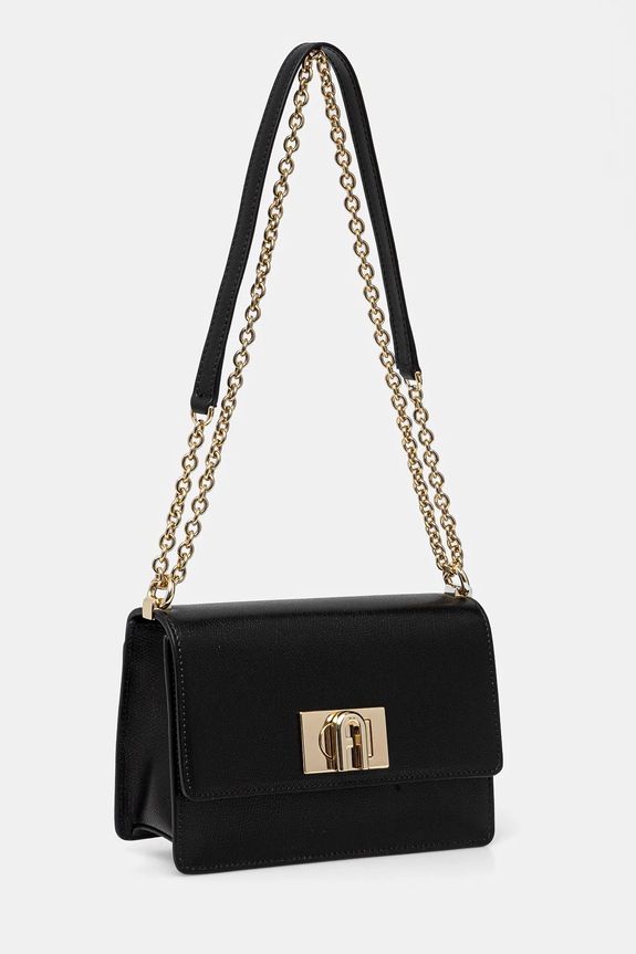 Furla - Torebka skórzana Bafkaco BAFKACO.ARE000.O6000 czarny SS26